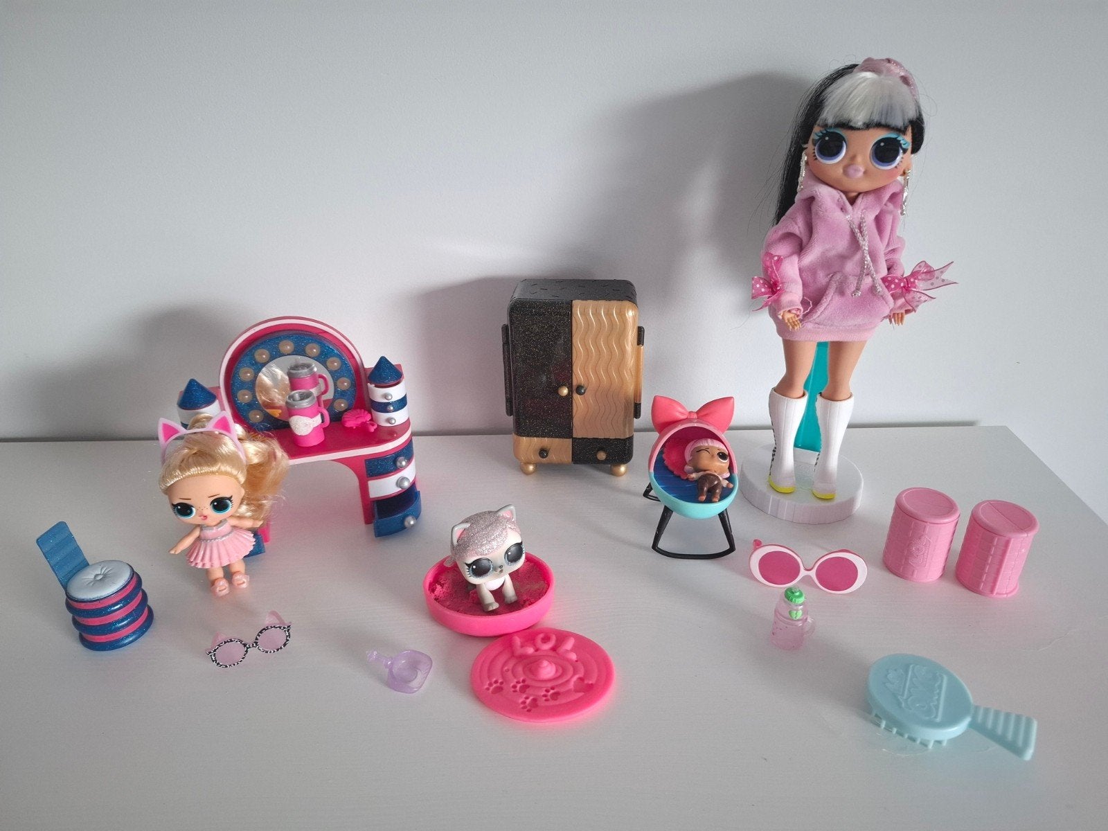 Lol surprise pop OMG,kleine pop,dier, accessoires meubels, Ophalen of Verzenden, Zo goed als nieuw