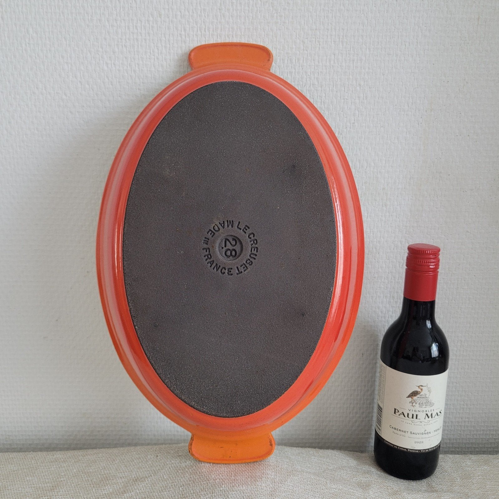 Le creuset gietijzer emaille braadpan ovenschaal braadpan, Ophalen of Verzenden, Zo goed als nieuw, Gietijzer