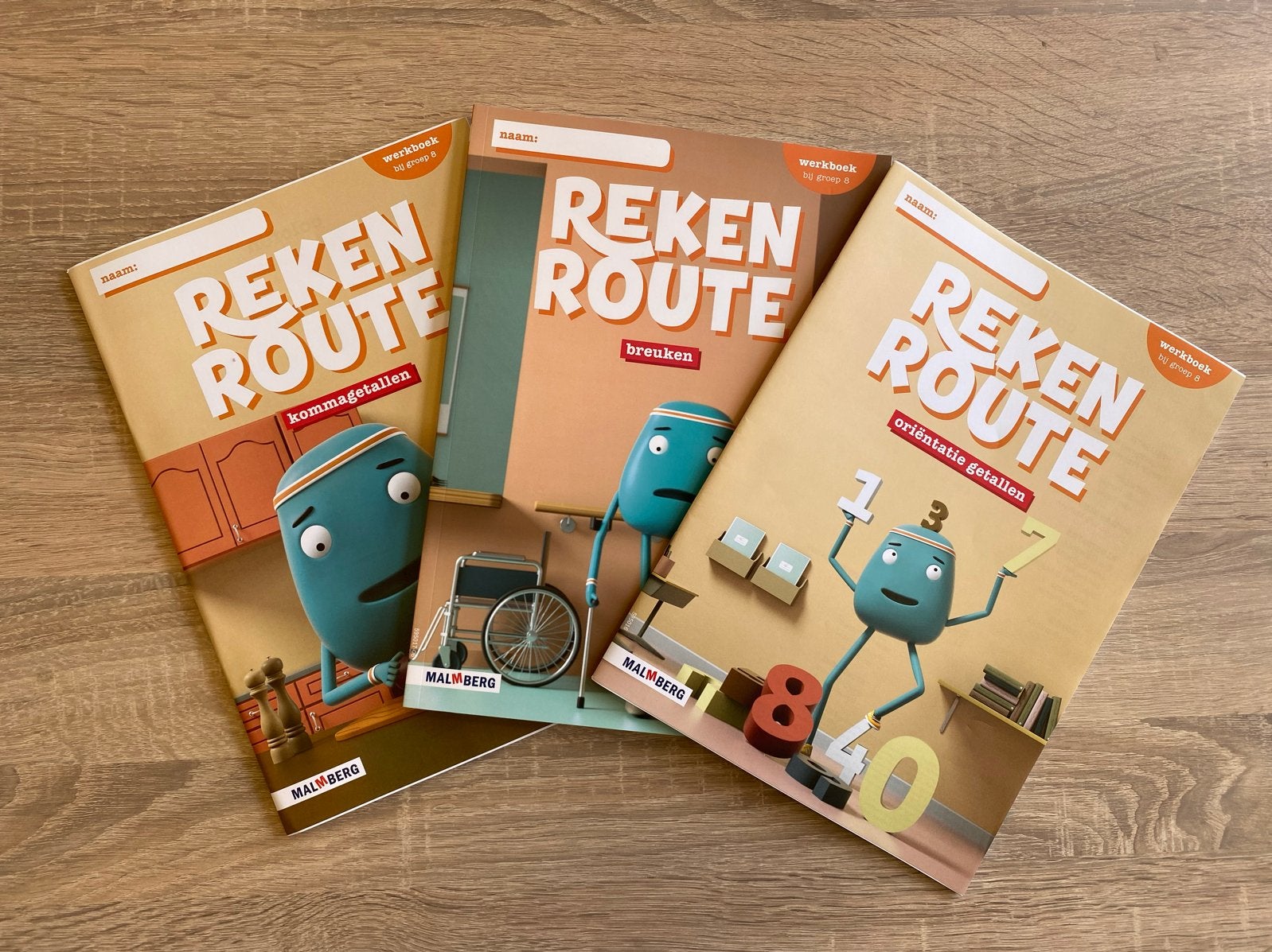 Malmberg Rekenroute Werkboekenpakket Groep 8, Ophalen of Verzenden, Nieuw, Overige niveaus, Wiskunde A