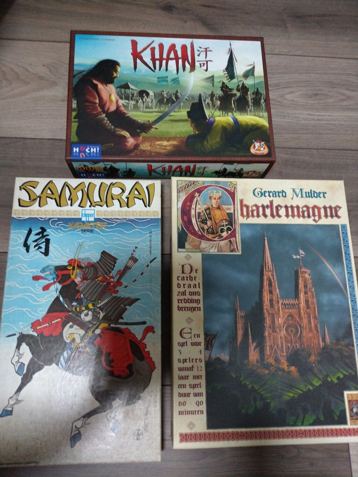 Charlemagne, Samurai en Khan, Hobby en Vrije tijd, Gezelschapsspellen | Bordspellen, Ophalen of Verzenden