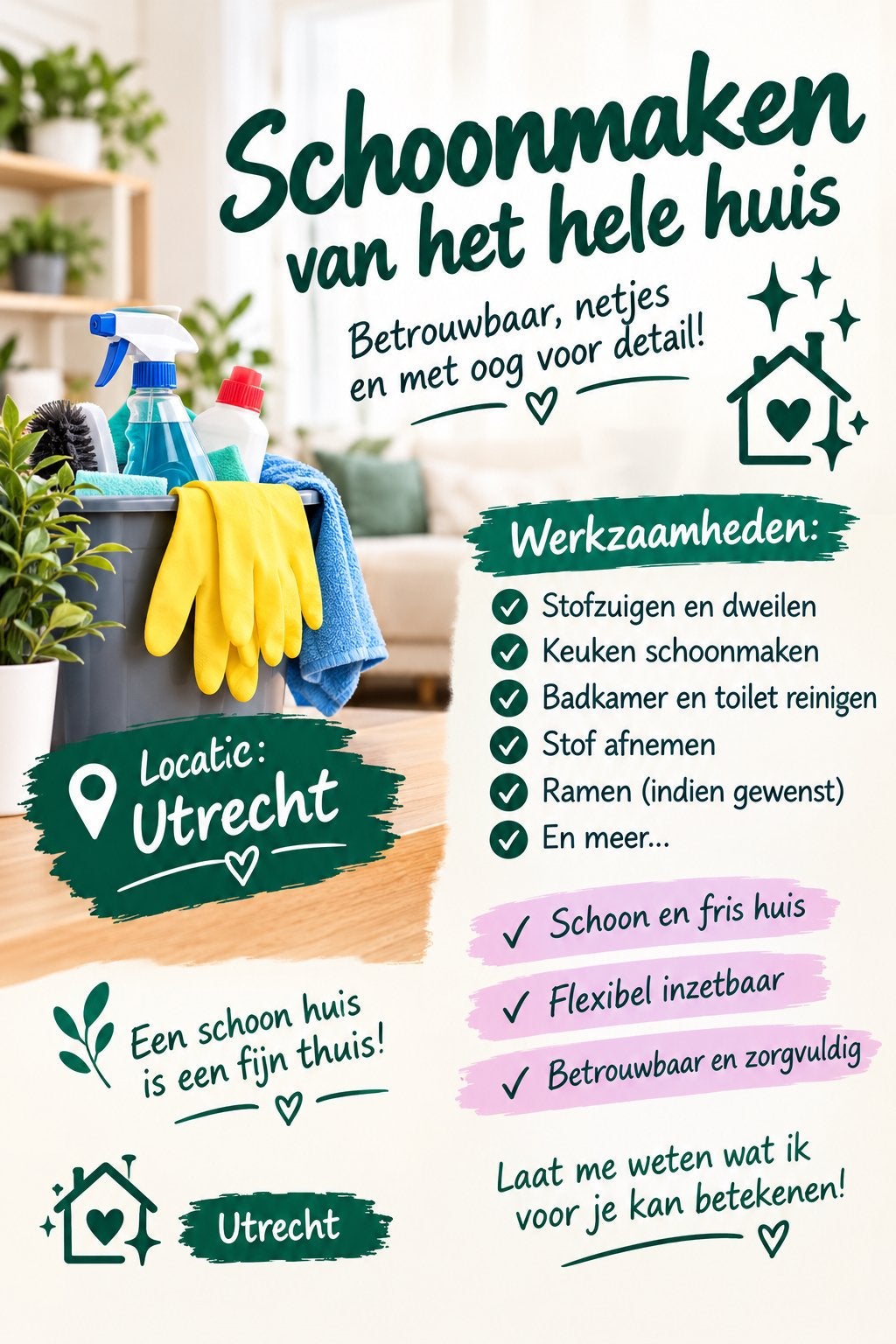 Huishoudelijke hulp – Utrecht, Vacatures, Vanaf 10 jaar, Overige vormen