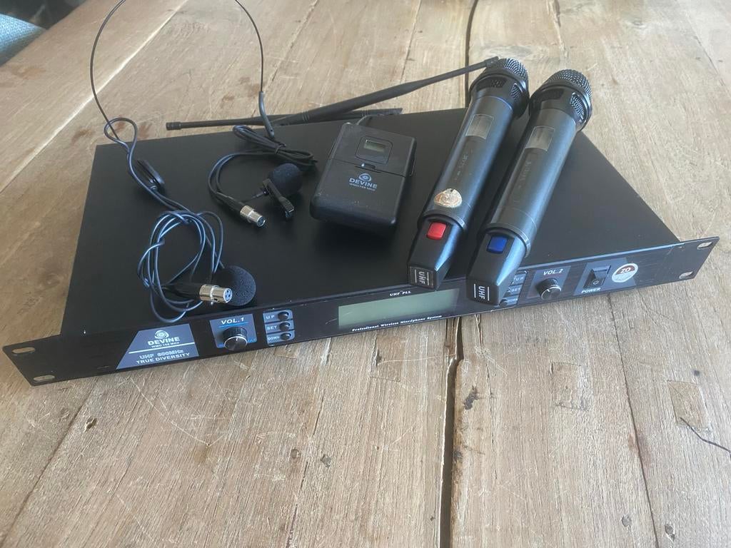 Devine WMD 168 MKII Draadloos Microfoonsysteem, Gebruikt, Ophalen of Verzenden, Nvt, Zangmicrofoon