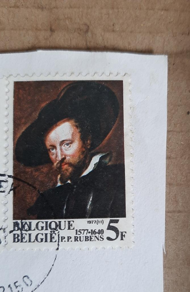 1977 Belgie Vlaamse barokschilder Peter Paul Rubens, Postzegels en Munten, Verzenden, Gestempeld