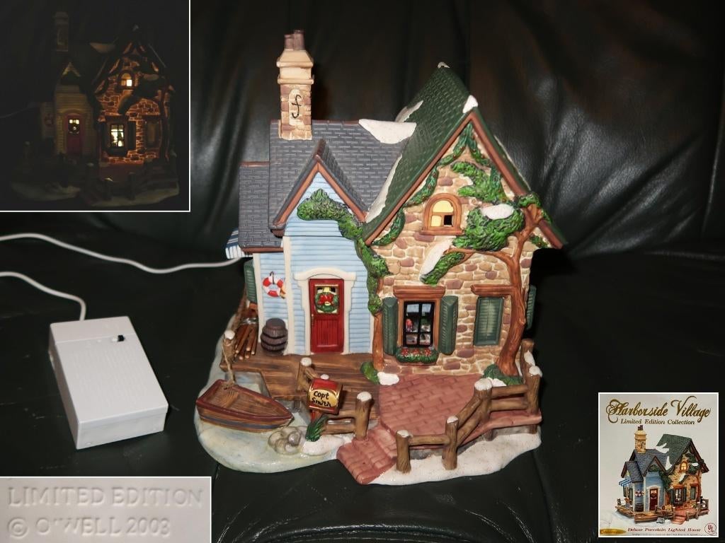 Harbourside Village, gelimiteerd deluxe kersthuis uit 2003, Verzenden, Zo goed als nieuw