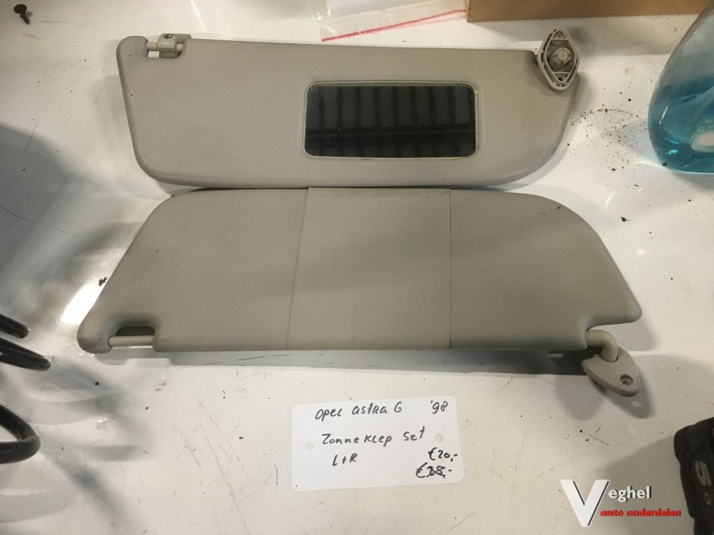 Opel Astra G 1998 1.6 8v Zonnekleppen set, Gebruikt, -, -, Ophalen of Verzenden