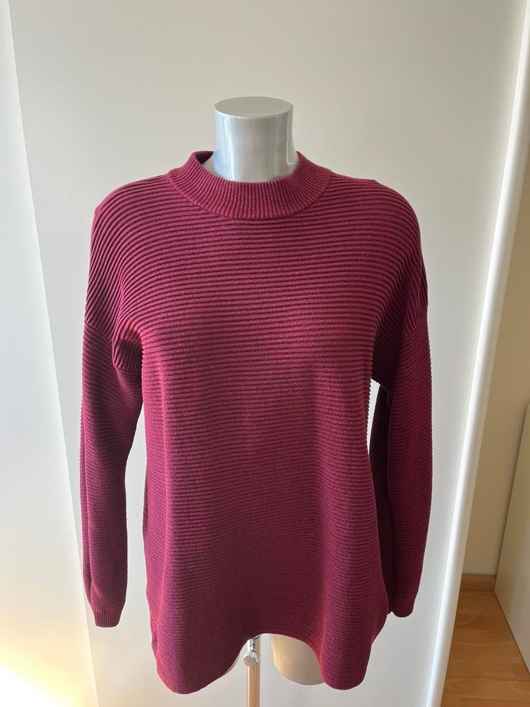 Trui bordeaux rood met lichte glitter maat 42/44, Ophalen of Verzenden, Zo goed als nieuw, Maat 42/44 (L), Rood