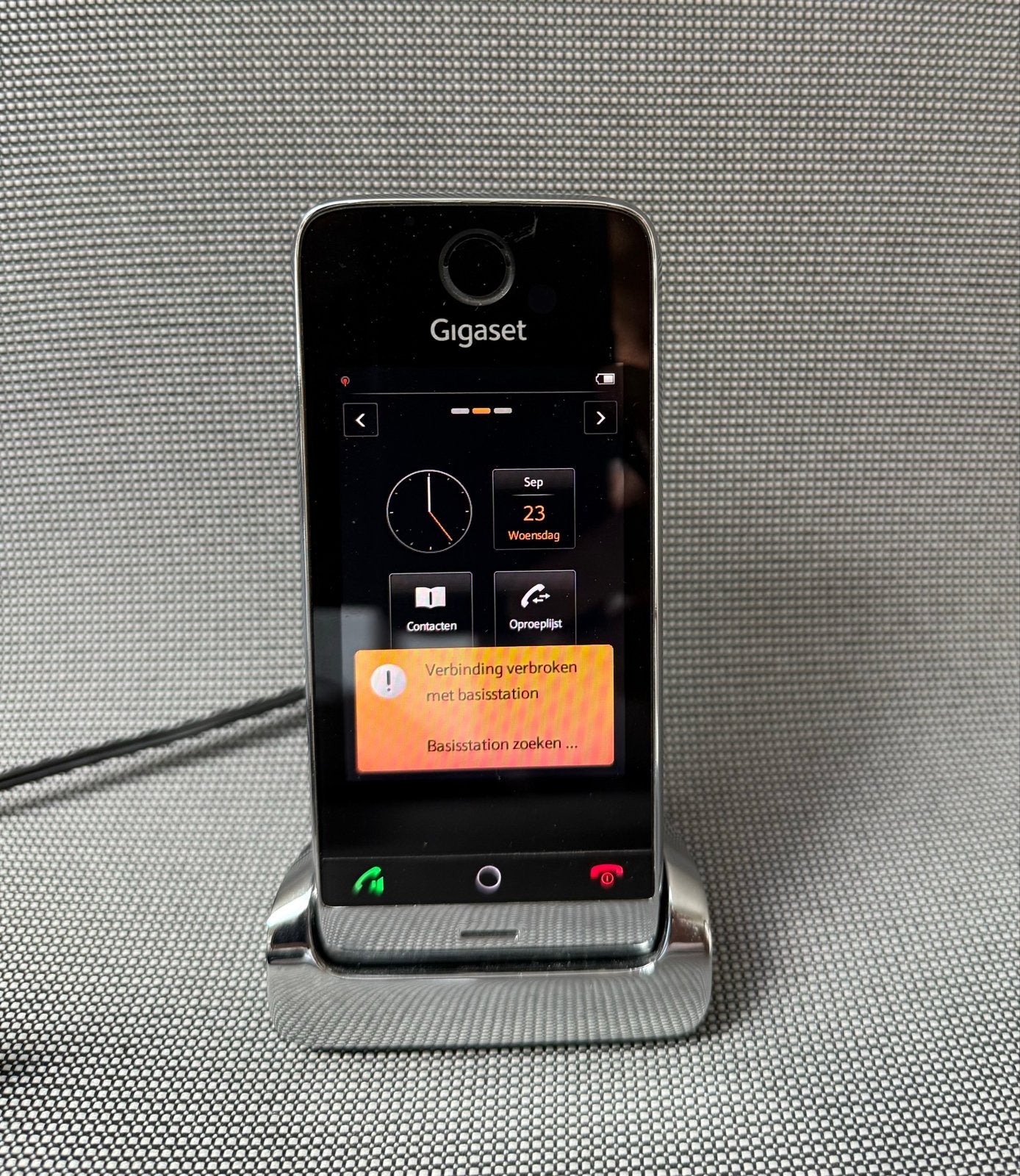 Siemens Gigaset SL910 compleet met basisstation, Ophalen of Verzenden, Gebruikt, 1 handset