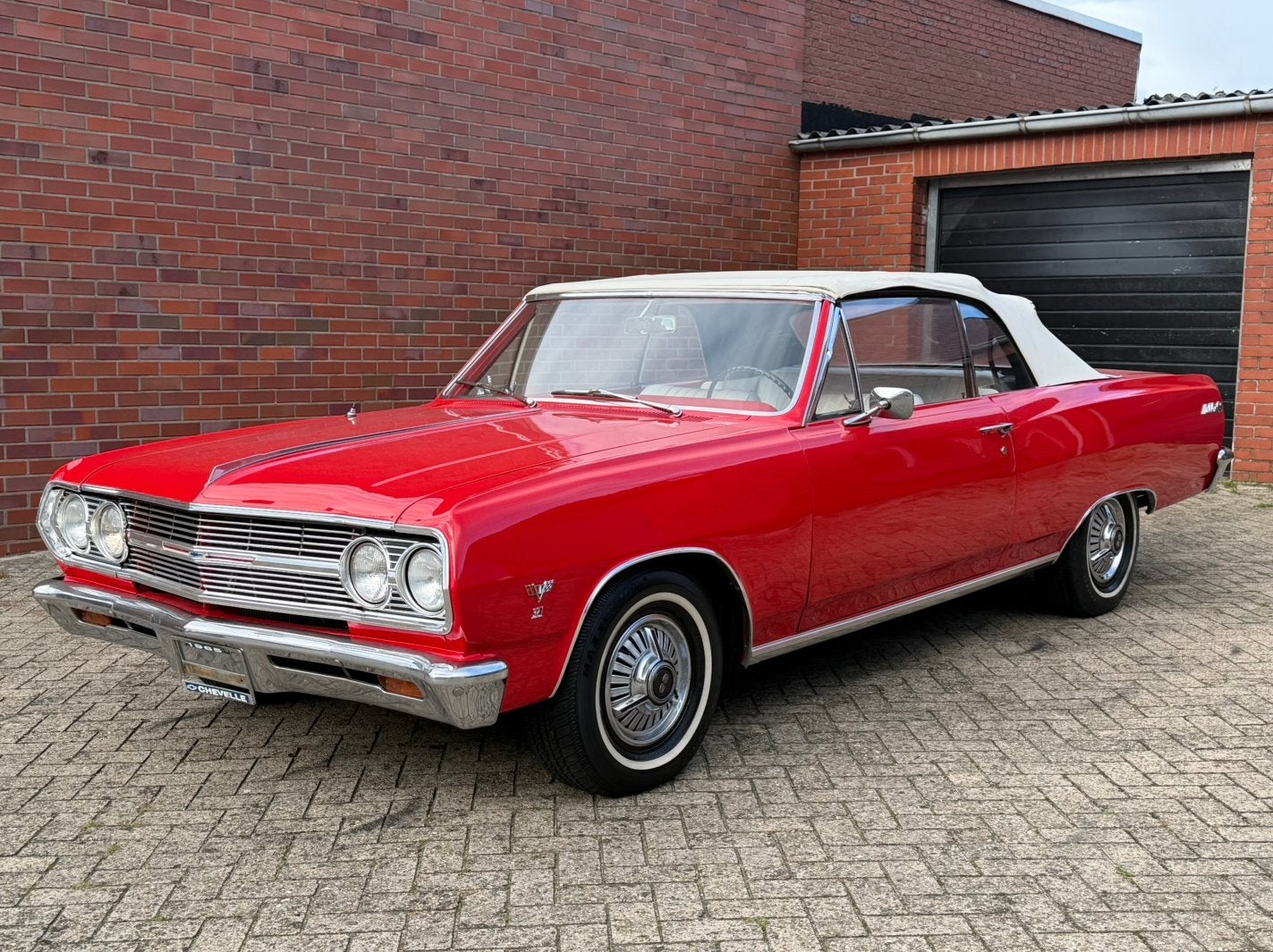 Chevrolet Chevelle Malibu SS 1965 Cabrio V8, Auto's, Automaat, Achterwielaandrijving, Rood, Cabriolet