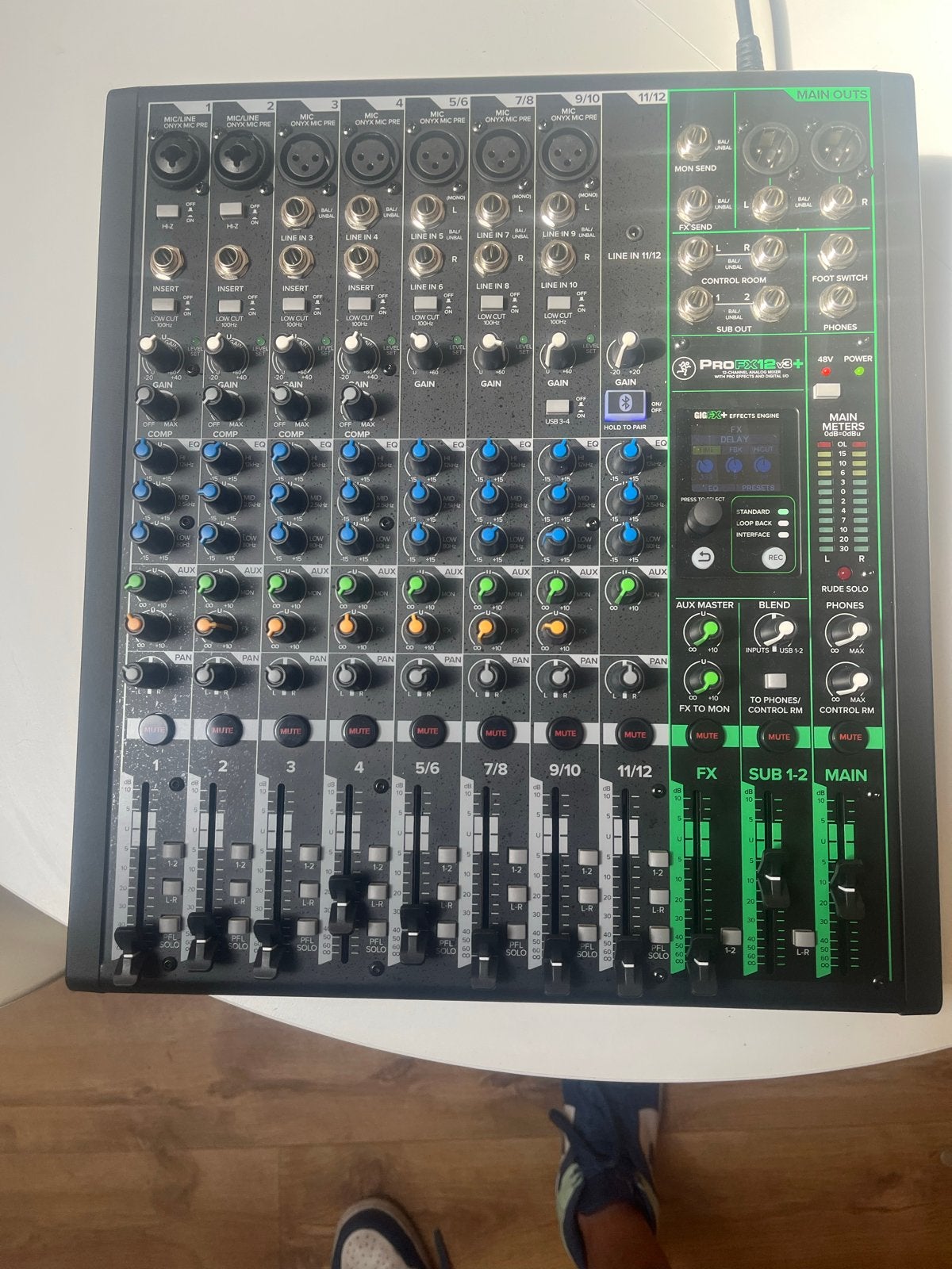Mackie ProFX12v3+ Analoge Mixer - Zo goed als nieuw, Ophalen of Verzenden, Zo goed als nieuw, 10 tot 20 kanalen, Microfooningang