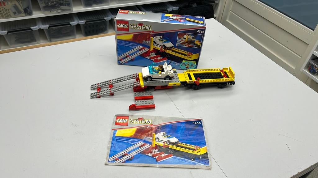 SB2905 Lego trein 4544 compleet + doos + boekje, Kinderen en Baby's, Speelgoed | Duplo en Lego, Ophalen of Verzenden, Zo goed als nieuw