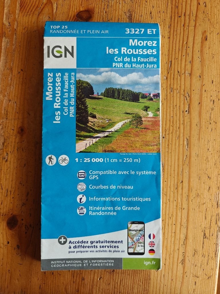 wandelkaart Morez les Rousses IGN 3327 ET, Gelezen, Ophalen of Verzenden, Landkaart, 2000 tot heden