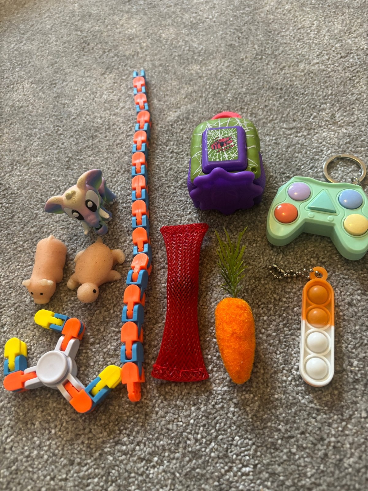 Fidget speelgoed set - diverse stressverlichters, Ophalen of Verzenden, Gebruikt, Jongen of Meisje