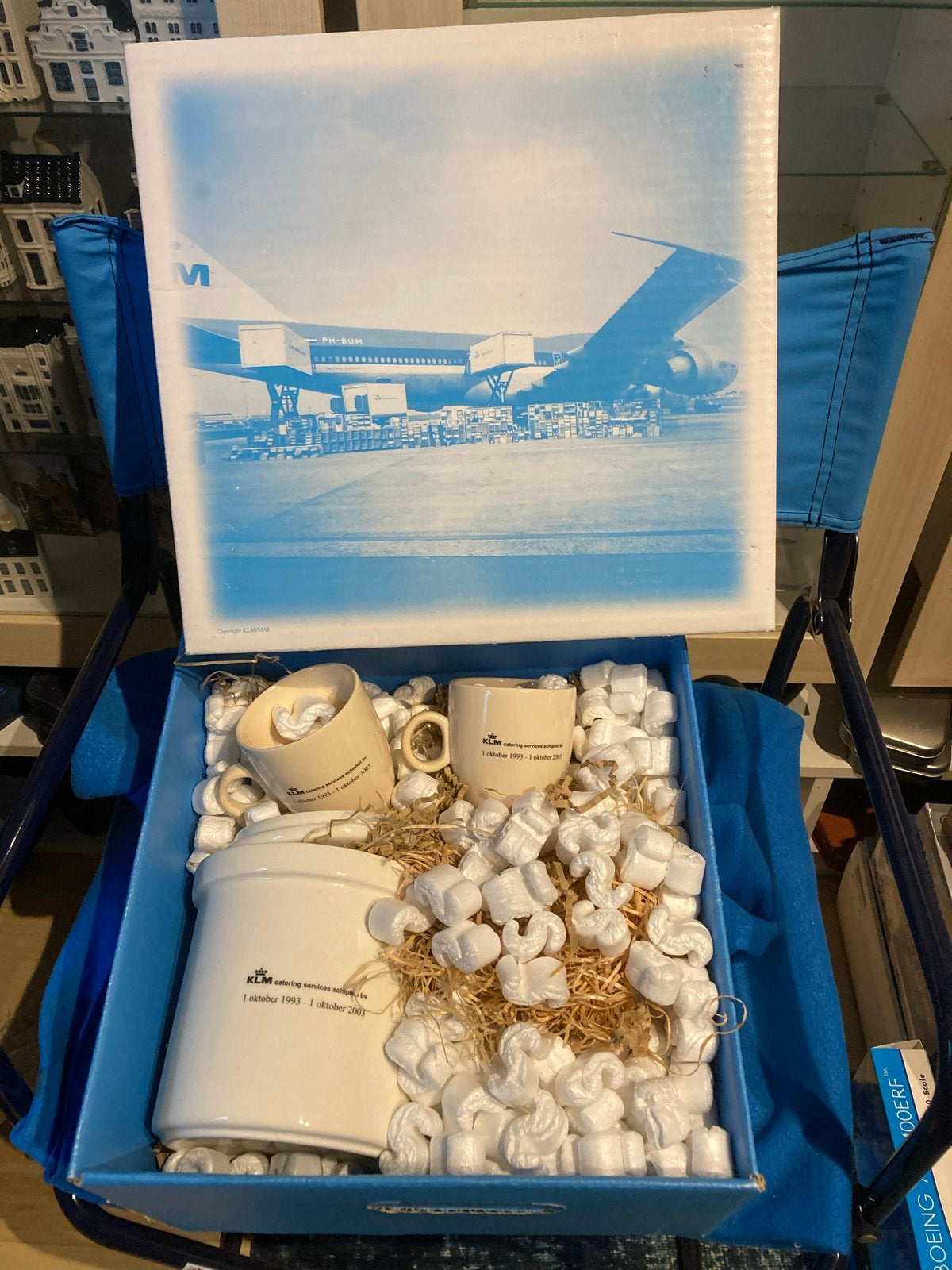 KLM Catering Services Schiphol Jubileum Set (1993-2003), Ophalen, Gebruikt, Gebruiksvoorwerp
