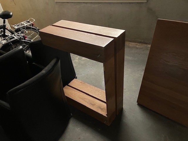 Eettafel, Huis en Inrichting, Ophalen, Gebruikt, Eikenhout, 200 cm of meer