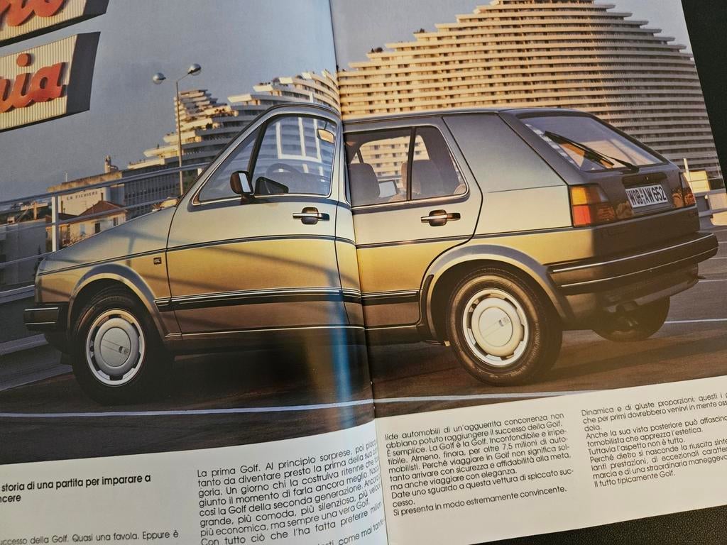 Brochure Volkswagen Golf 1987 Italië, Ophalen of Verzenden, Zo goed als nieuw, Volkswagen