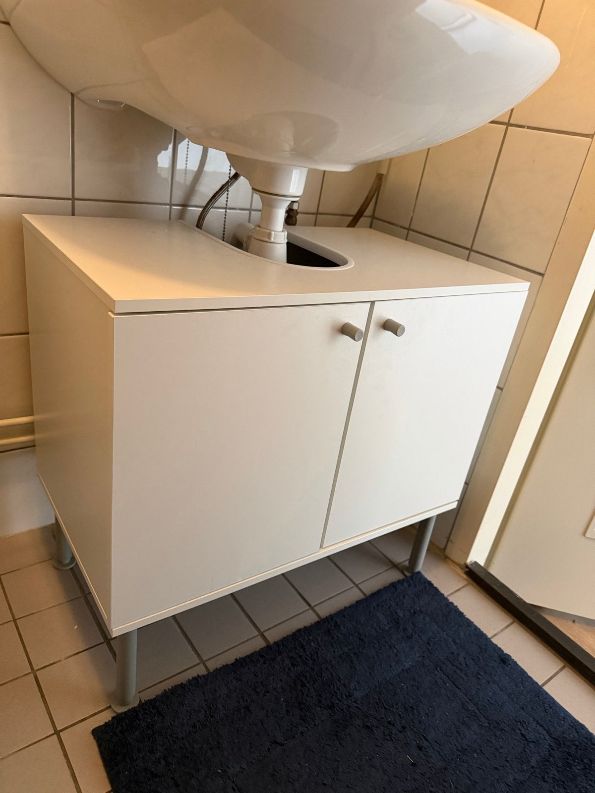 Ikea Badkamerkastje - Wit met 2 deuren, Ophalen, Gebruikt, 50 tot 100 cm, Minder dan 100 cm
