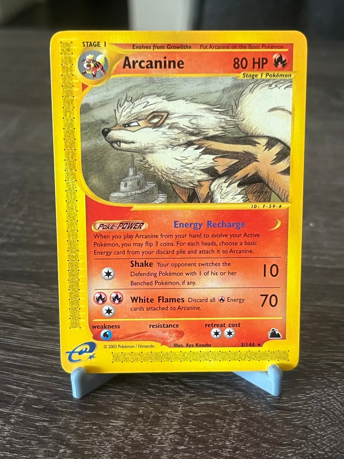 Arcanine (3/144) - Skyridge - NM, Ophalen of Verzenden, Zo goed als nieuw, Losse kaart