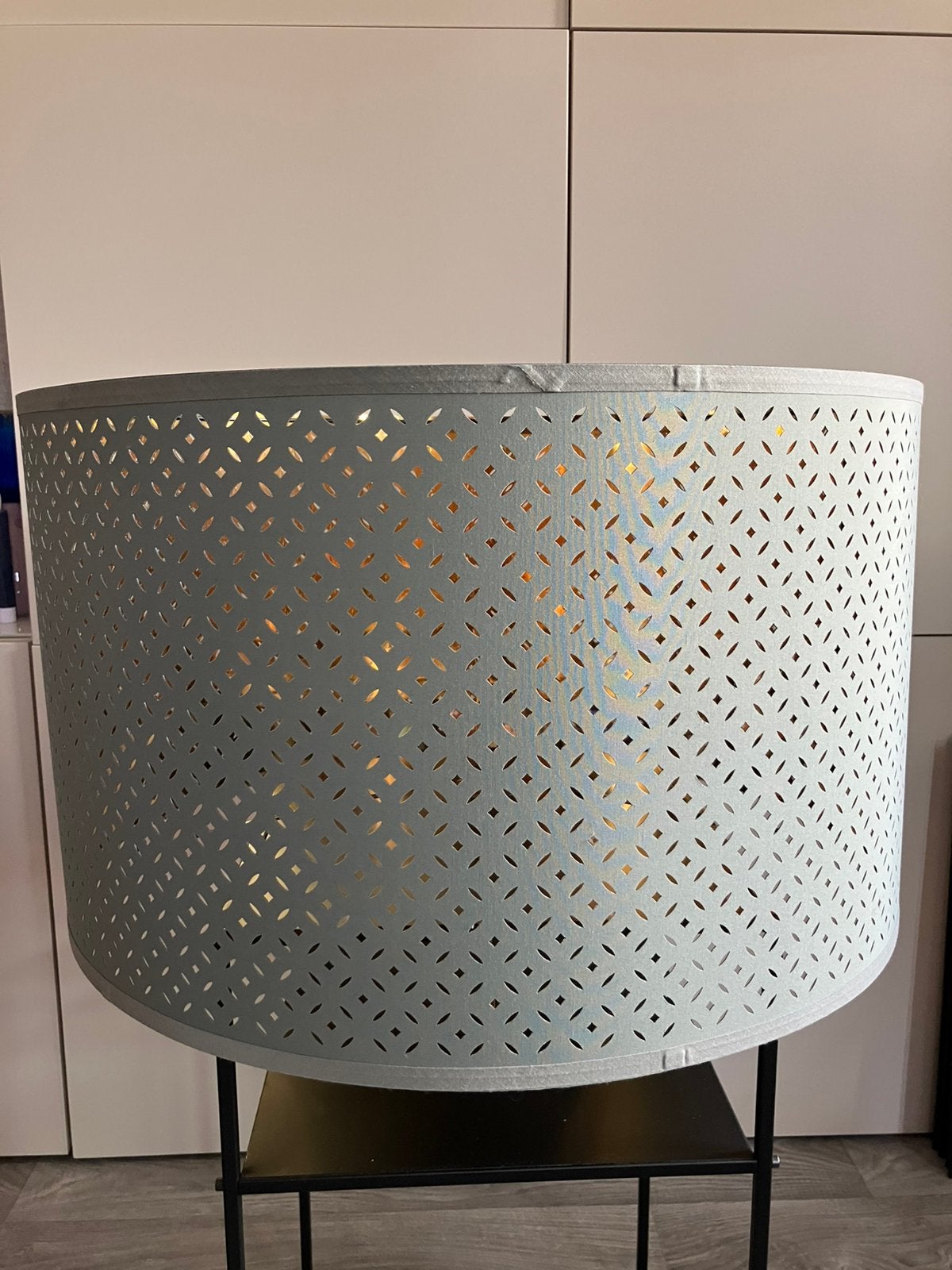 Ikea Nymo lampenkap groen 59 cm, Gebruikt, Rond, 59 cm, Groen