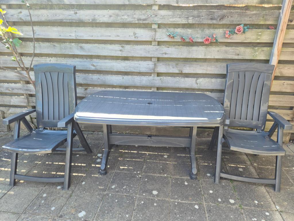 Jardin tuinset, Ophalen, 4 zitplaatsen, Kunststof, Gebruikt