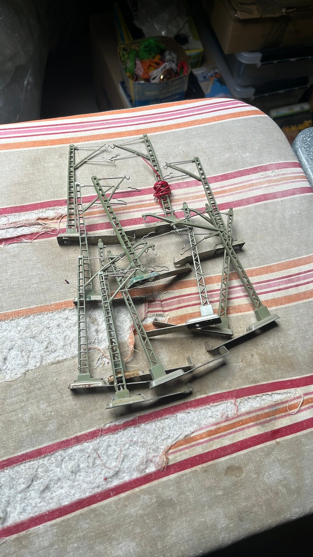 Te koop 12 masten voor bovenleiding 7009, Overige merken, Gelijkstroom, Rails, Ophalen of Verzenden