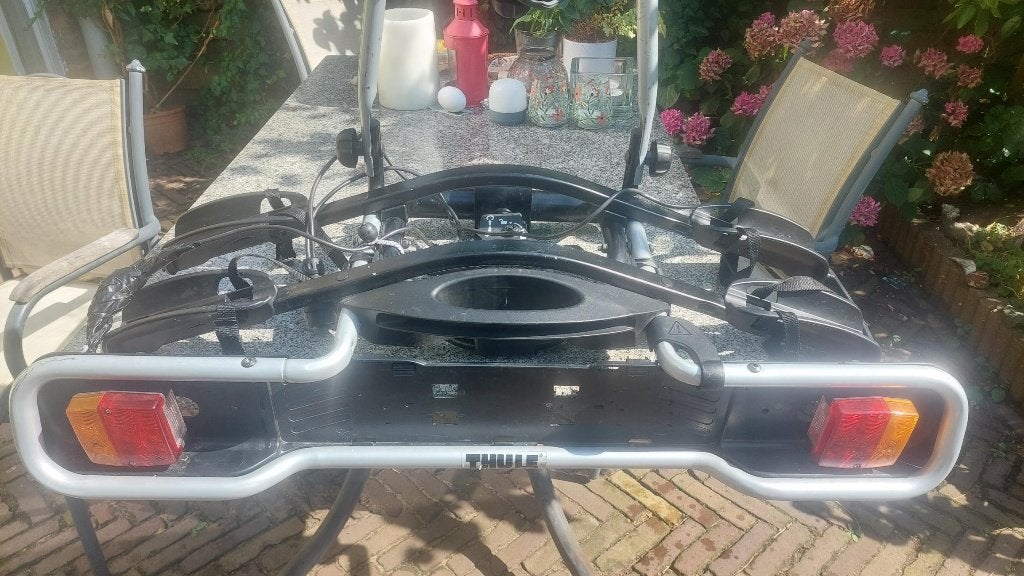 Fietsendrager Thule Euroride 941, Auto diversen, Fietsendragers, Ophalen, 2 fietsen, Gebruikt, Trekhaakdrager