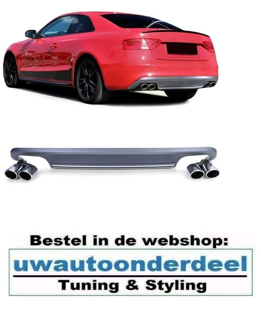 Diffuser Uitlaat L en R S5 RS5 Look Voor Audi A5 8T, Verzenden, Automotive Parts, A.parts@hotmail.nl, Trasmolenlaan 12 3447 GZ Woerden