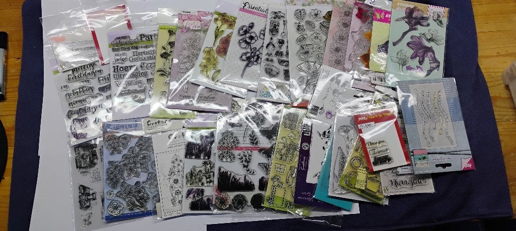 Stempels 31stuks, Hobby en Vrije tijd, Ophalen of Verzenden, Zo goed als nieuw, Clearstamp