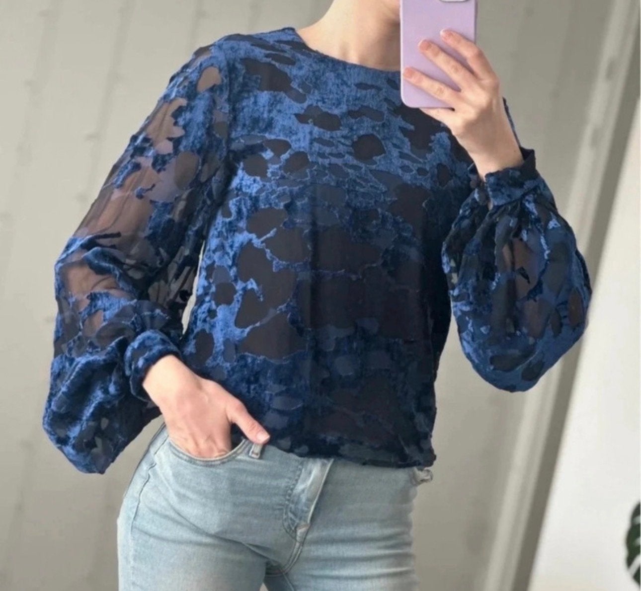 & Other Stories top XS, Verzenden, Zo goed als nieuw, Maat 34 (XS) of kleiner, Blauw