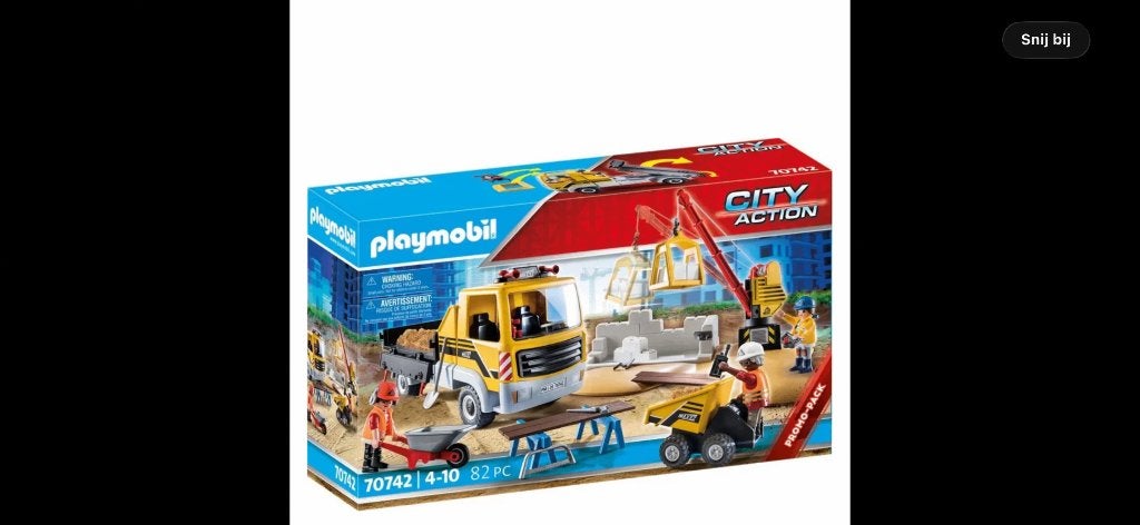 Playmobil City Action Dieplader nieuw in doos, Ophalen, Nieuw, Complete set