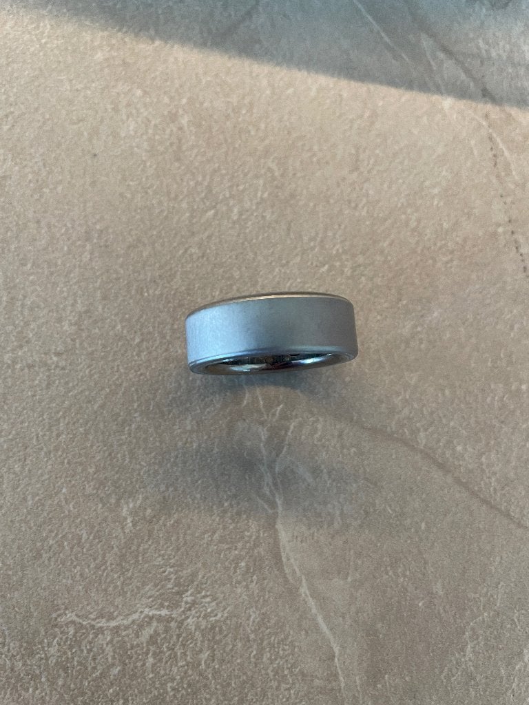 Oura ring mat staal maat 9, Verzenden, IOS, Oura ring, Zo goed als nieuw