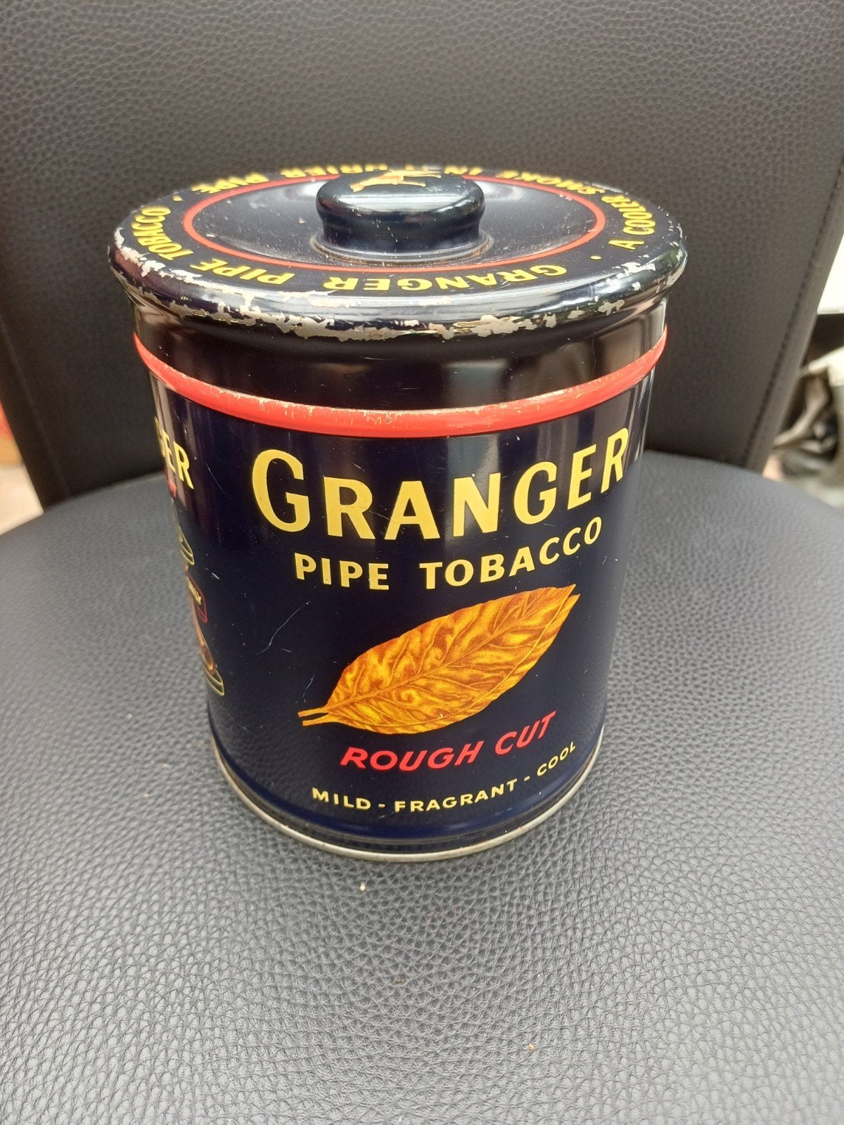 Vintage Granger Pipe Tobacco Blik, Verzamelen, Ophalen of Verzenden, Gebruikt, Overige, Overige merken
