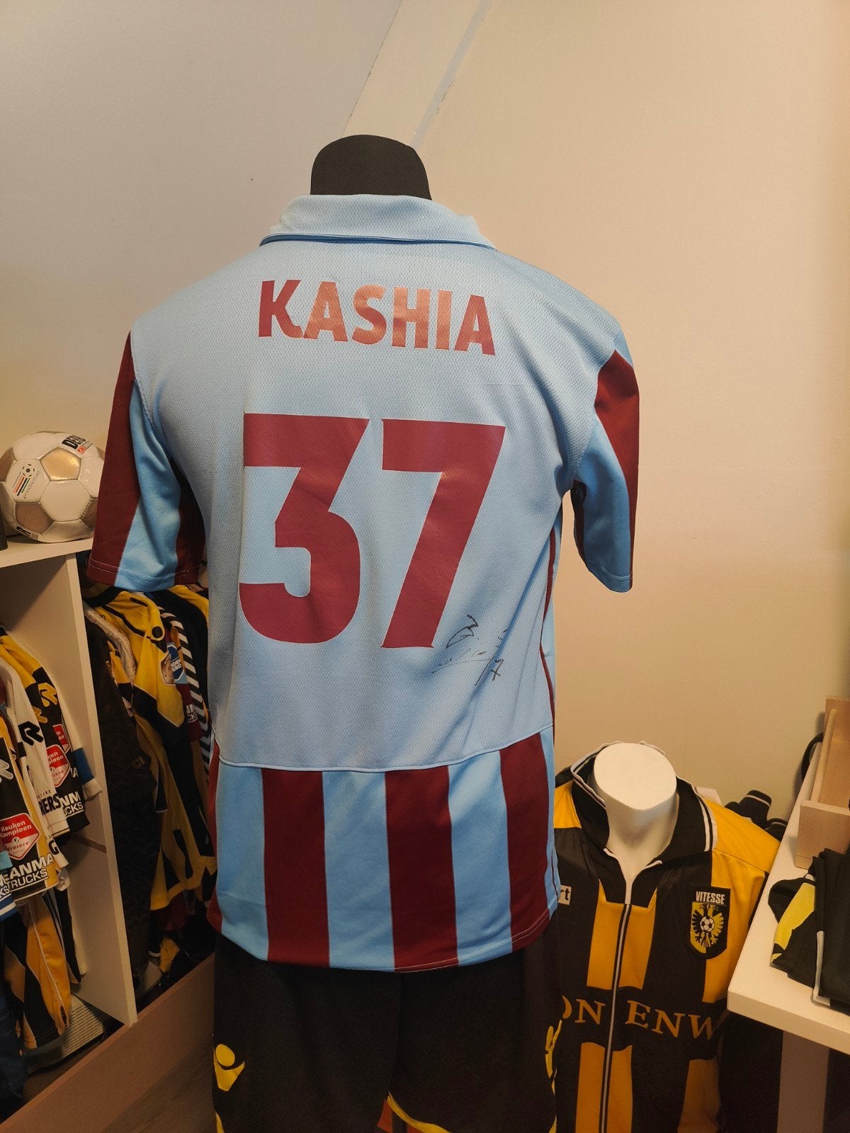 Guram Kashia Vitesse shirt Matchworn 2013/2014, Ophalen of Verzenden, Vitesse