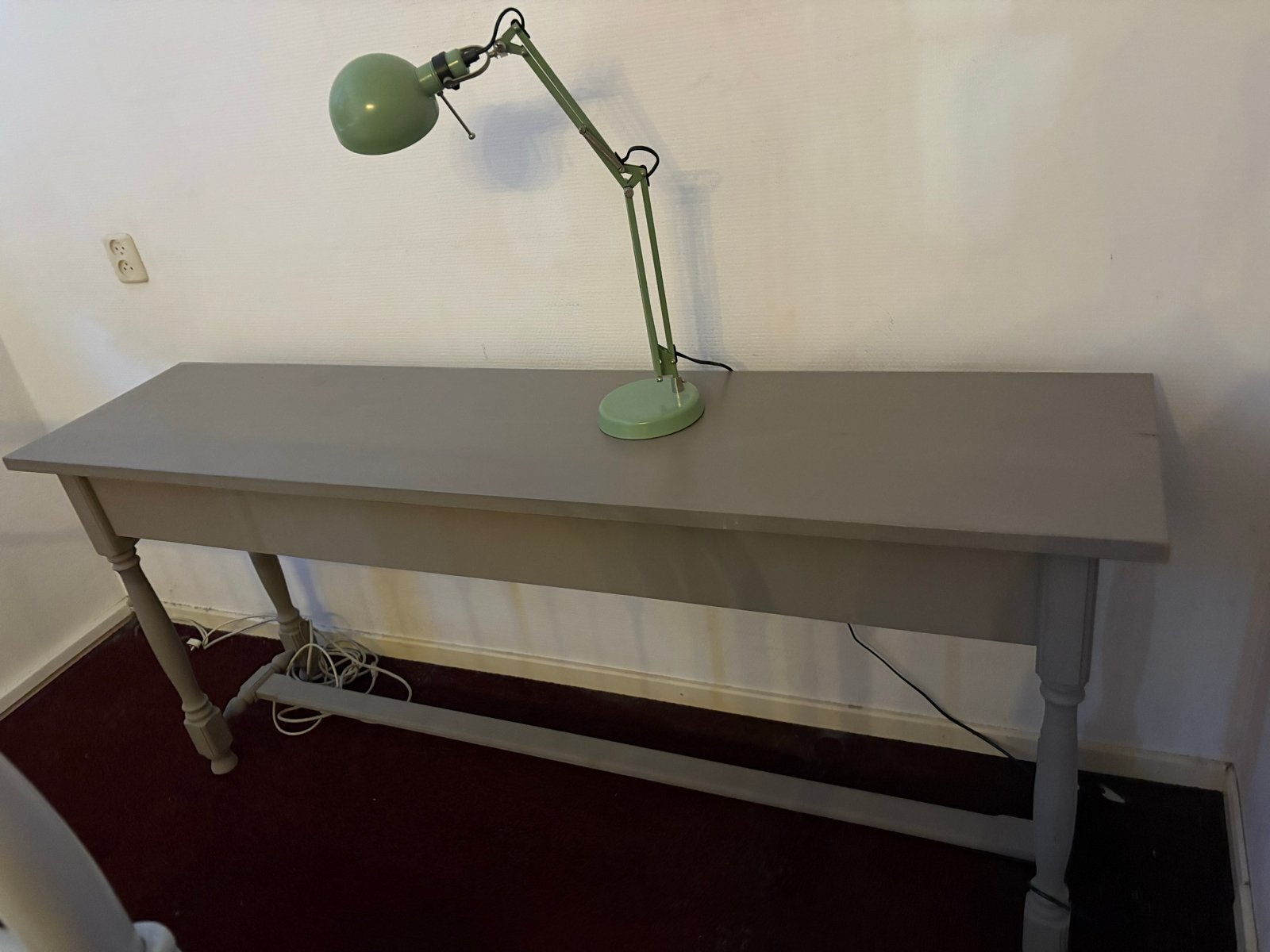 Sidetable 180 cm breed met 3 laden, Ophalen, Gebruikt, 150 tot 200 cm, Overige houtsoorten