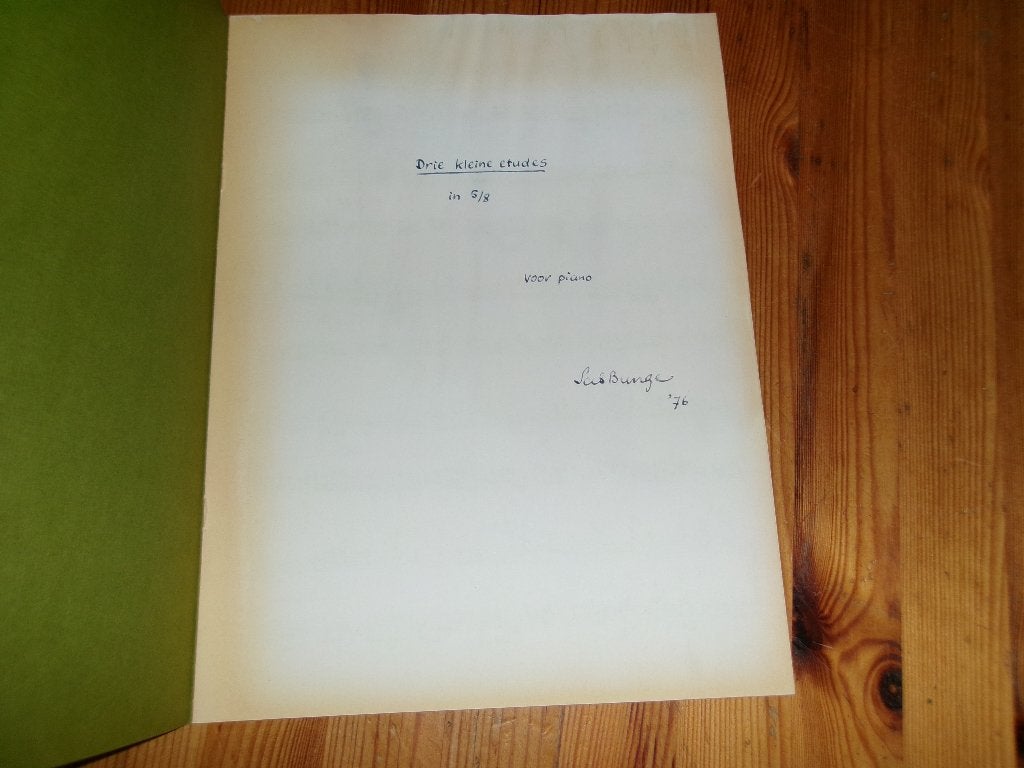 Sas bunge, Gebruikt, Klassiek, Ophalen of Verzenden, Artiest of Componist