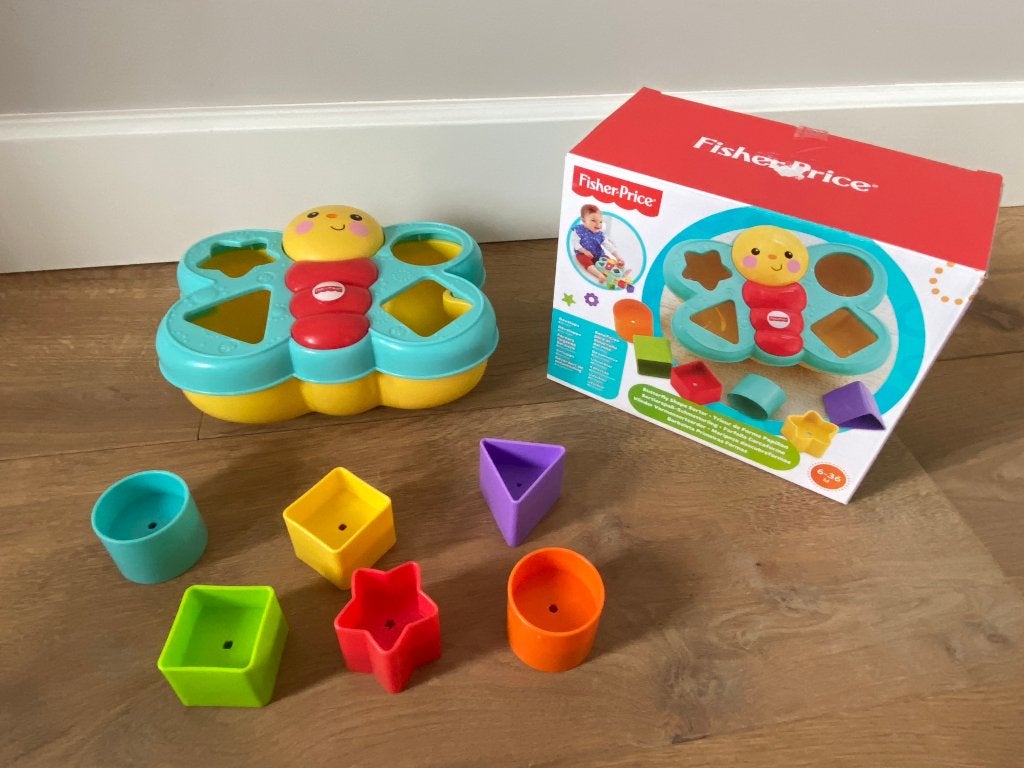 Fisher Price vlinder vormen sorteerder Kado verjaardag Sint, Ophalen, Zo goed als nieuw, Speelset