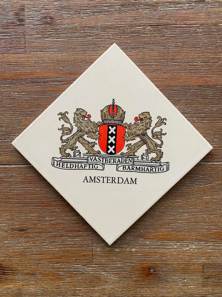 Vintage tegel met wapen Amsterdam, Ophalen, Overige typen