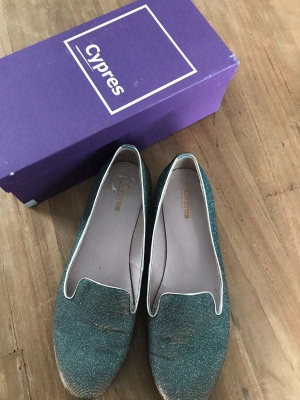 Moccasin Cypres maat 41, Blauw, Cypres, Ophalen of Verzenden, Zo goed als nieuw