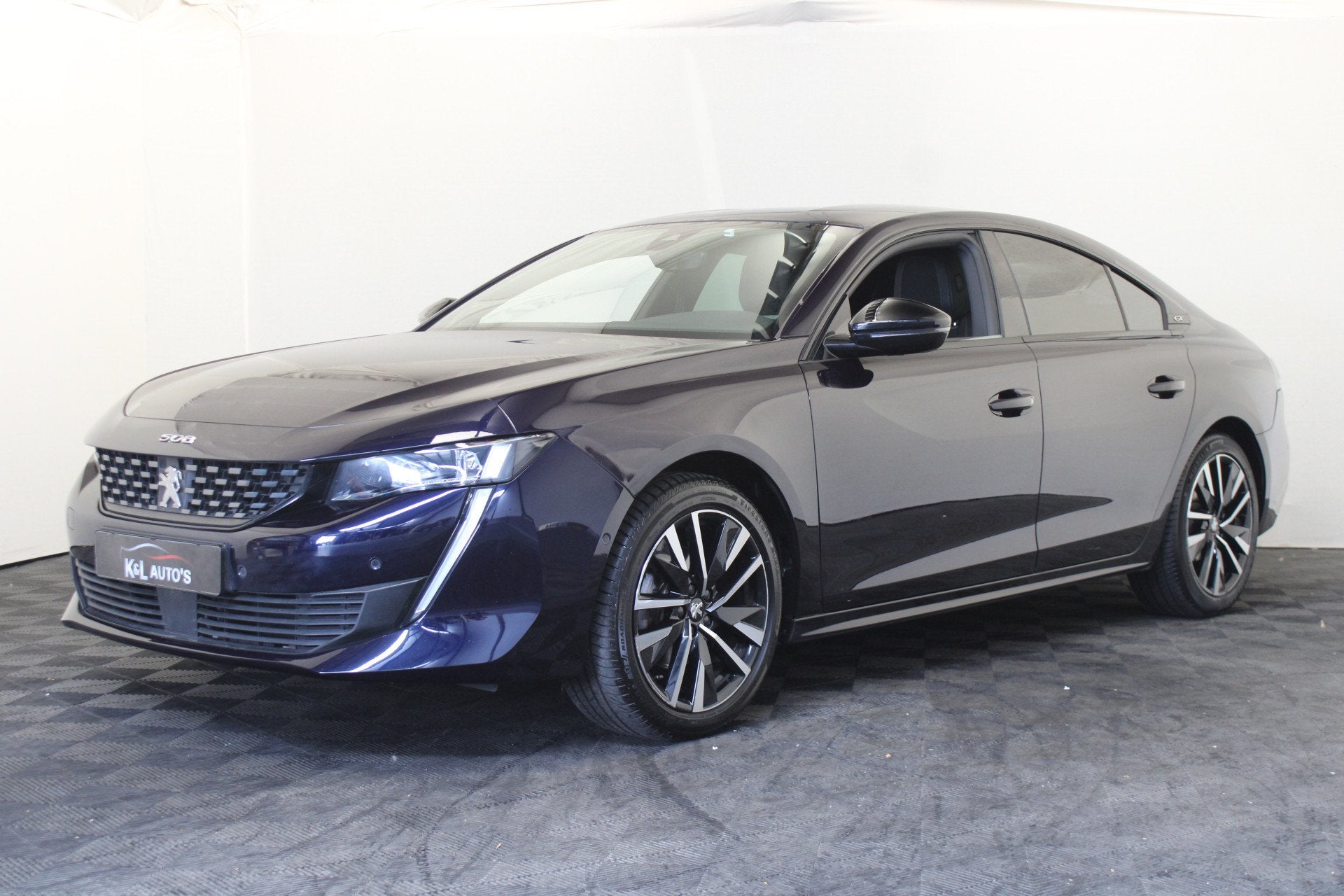 Peugeot 508 1.2 PureTech GT (bj 2022, automaat), Auto's, Peugeot, Gebruikt, 1199 cc, Parkeersensor, Blauw