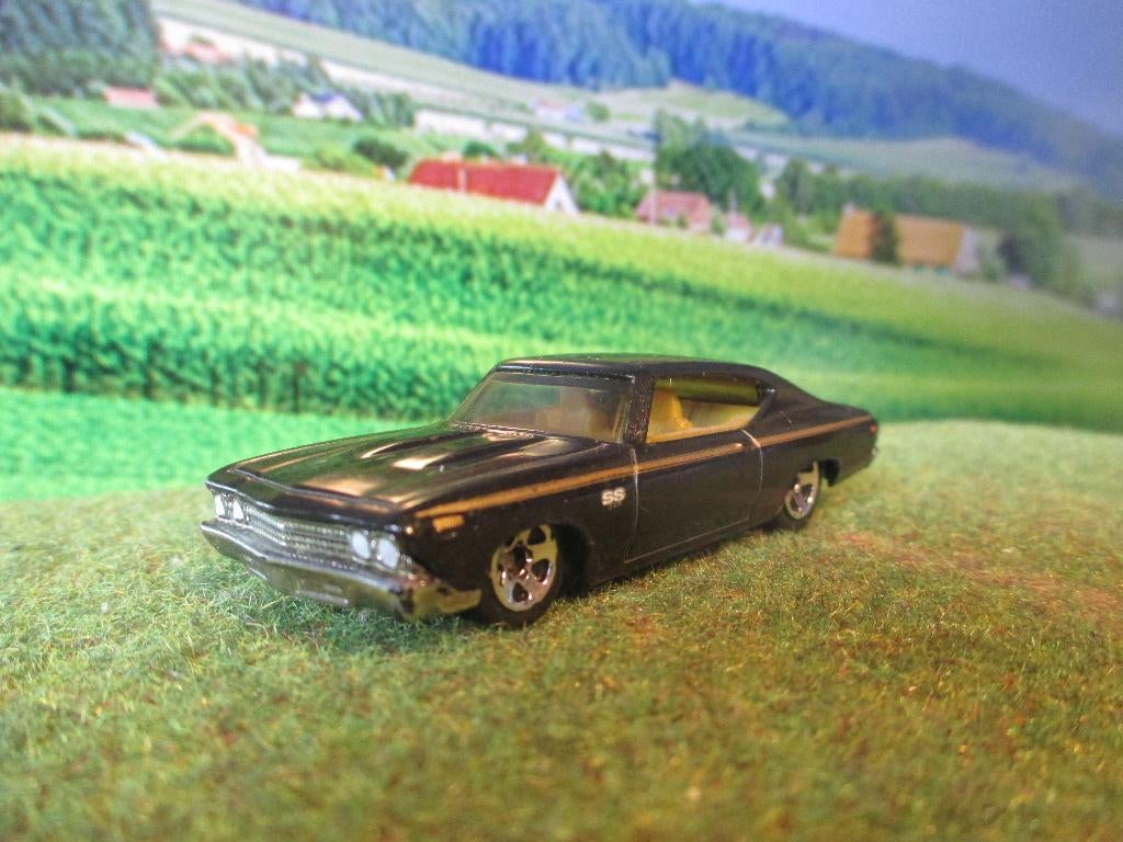 1969 Chevrolet Chevelle SS396 - Hot Wheels 2008, Ophalen of Verzenden, Gebruikt, Auto