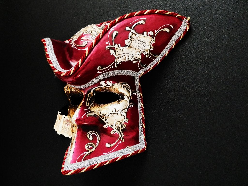 Origineel Venetiaans masker LA MARSCHERA DEL GALEONE, Antiek en Kunst, Curiosa en Brocante, Ophalen of Verzenden