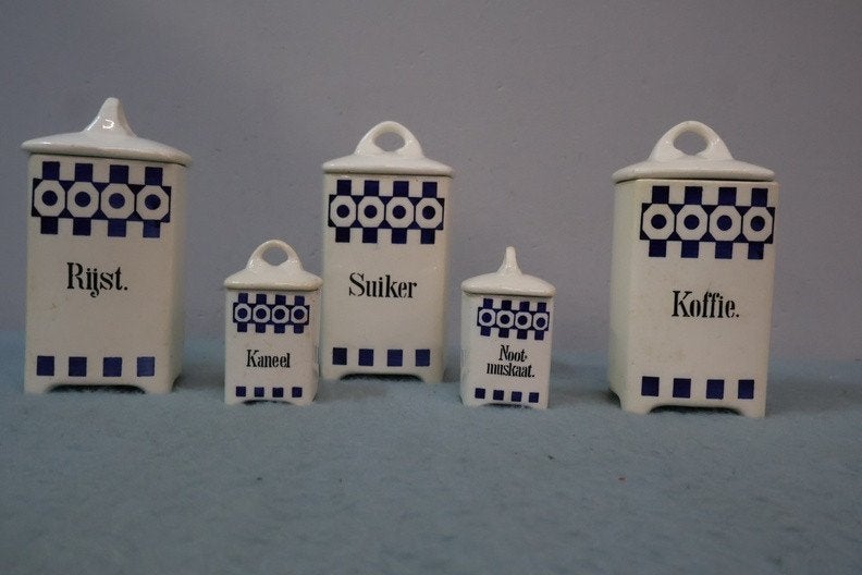 Vintage voorraadpotten, Ophalen of Verzenden, Zo goed als nieuw