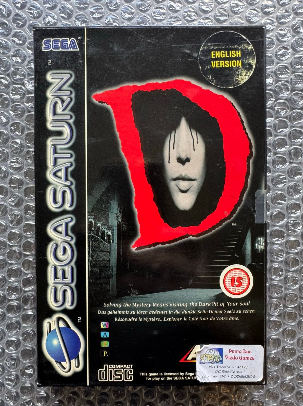 D  Sega Saturn, Spelcomputers en Games, 1 speler, Ophalen of Verzenden, Saturn of Dreamcast, Vanaf 3 jaar
