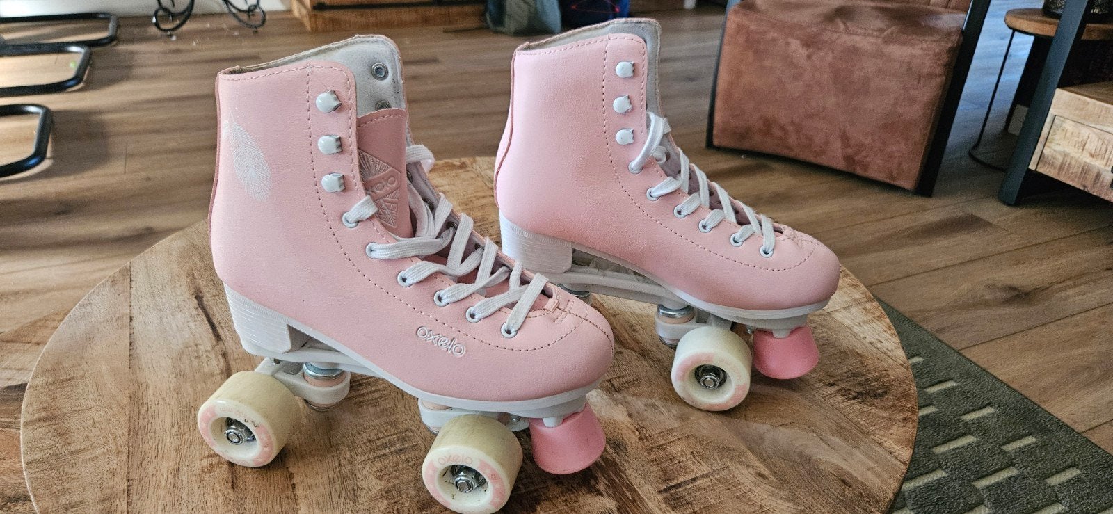 Roze Oxelo rolschaatsen - Maat 37, Ophalen of Verzenden, Gebruikt, Overige typen, Overige merken