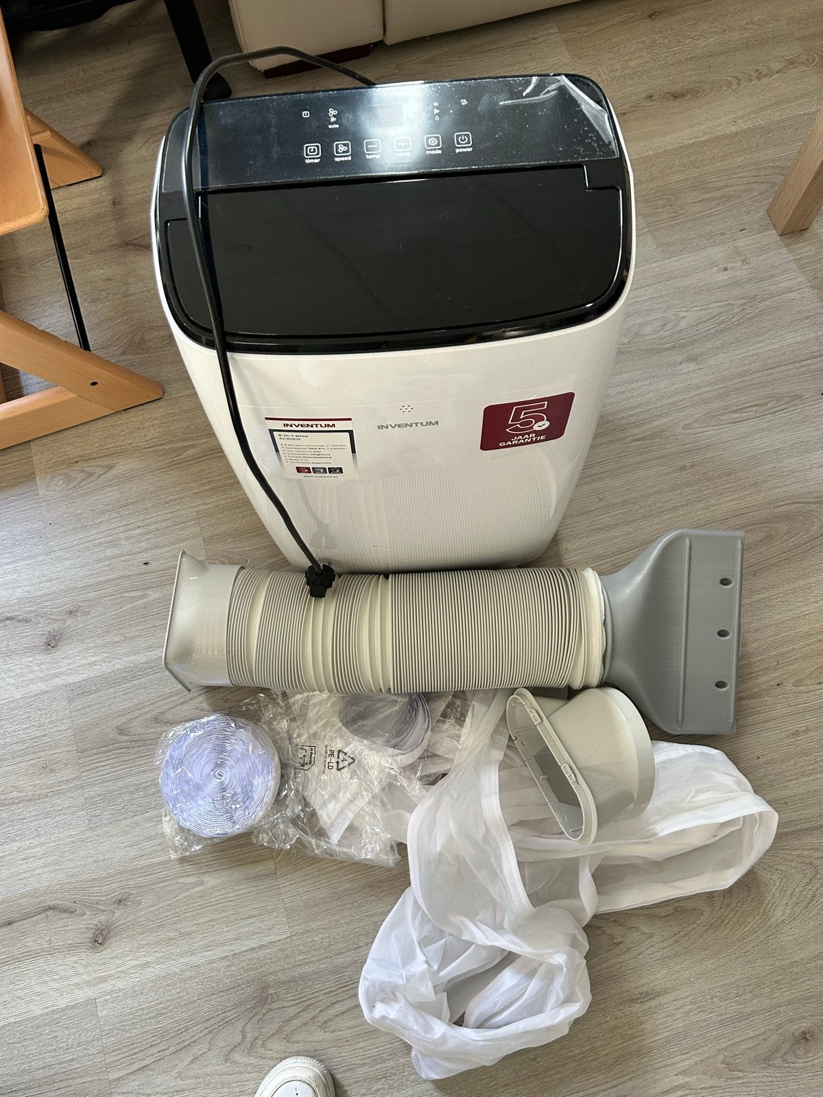 Inventum Mobiele Airco - Koelen, Ventileren, Ontvochtigen, Ophalen, Minder dan 60 m³, 3 snelheden of meer, Zo goed als nieuw