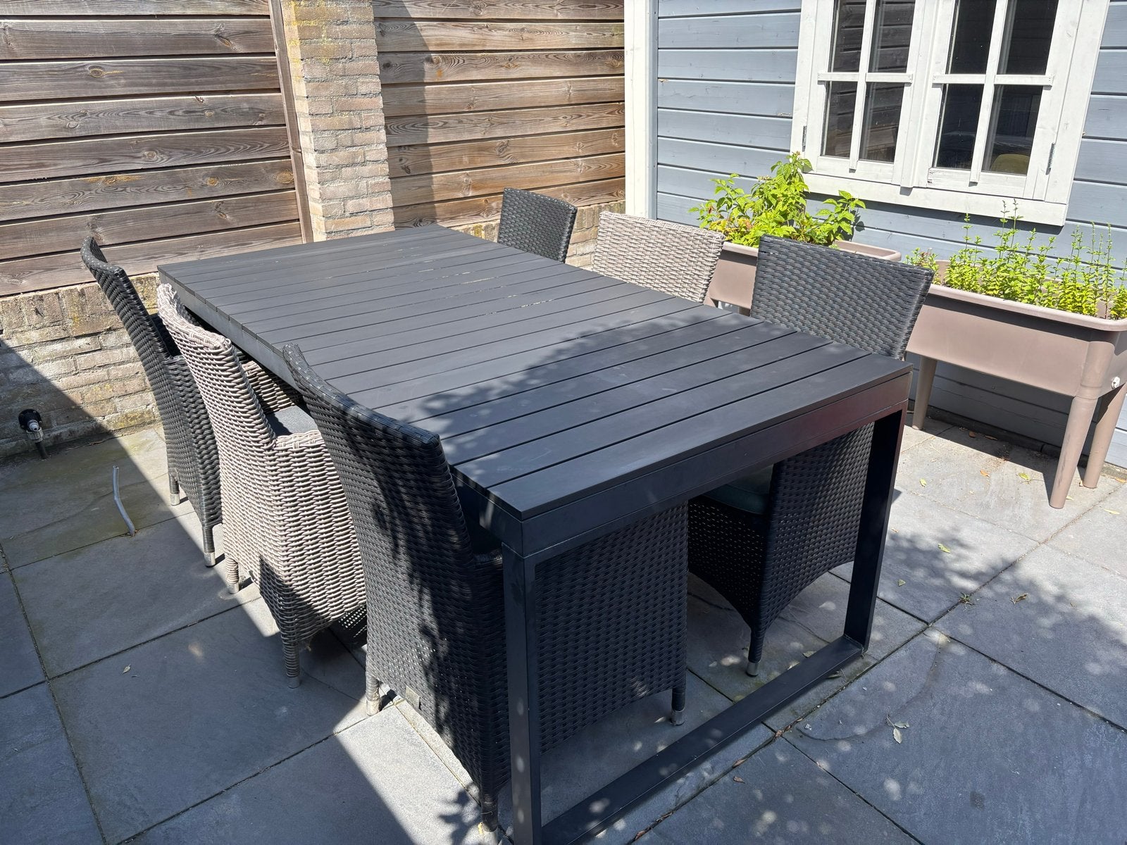 Tuinset (Bois le Duc / Garden Collections / Wehkamp home), Tuin en Terras, Tuinsets en Loungesets, Ophalen, Gebruikt, Eettafel