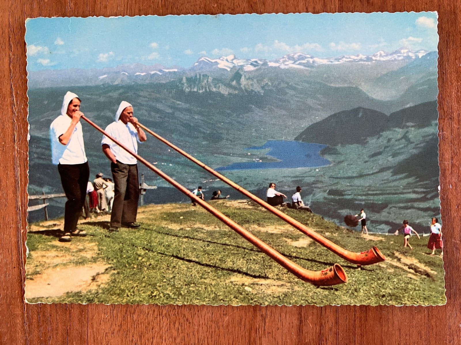 Zwitserland - Alphoornblazers op de Rigi, Ophalen of Verzenden, 1960 tot 1980, Gelopen, Cultuur en Media