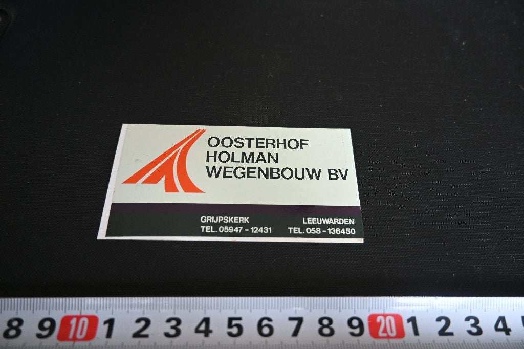 sticker grijpskerk leeuwarden OOSTERHOF HOLMAN WEGENBOUW BV, Ophalen of Verzenden, Zo goed als nieuw