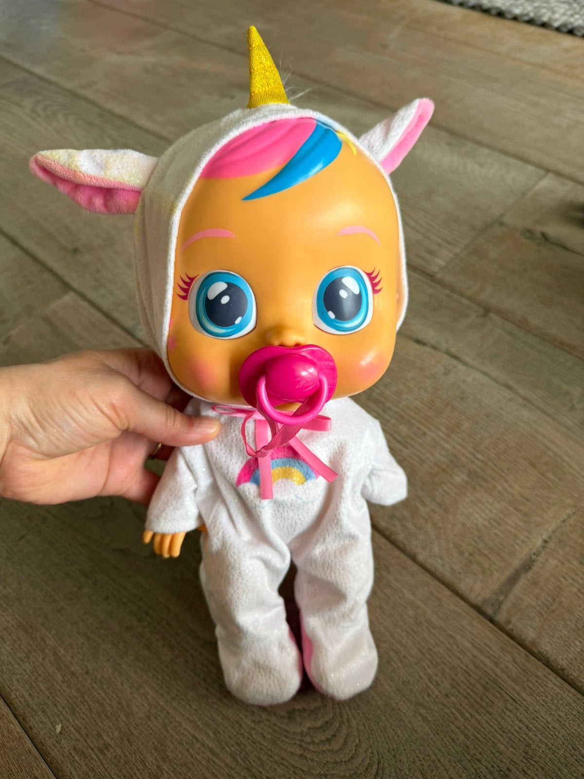 Cry baby met geluid, Kinderen en Baby's, Speelgoed | Poppen, Ophalen, Gebruikt, Babypop