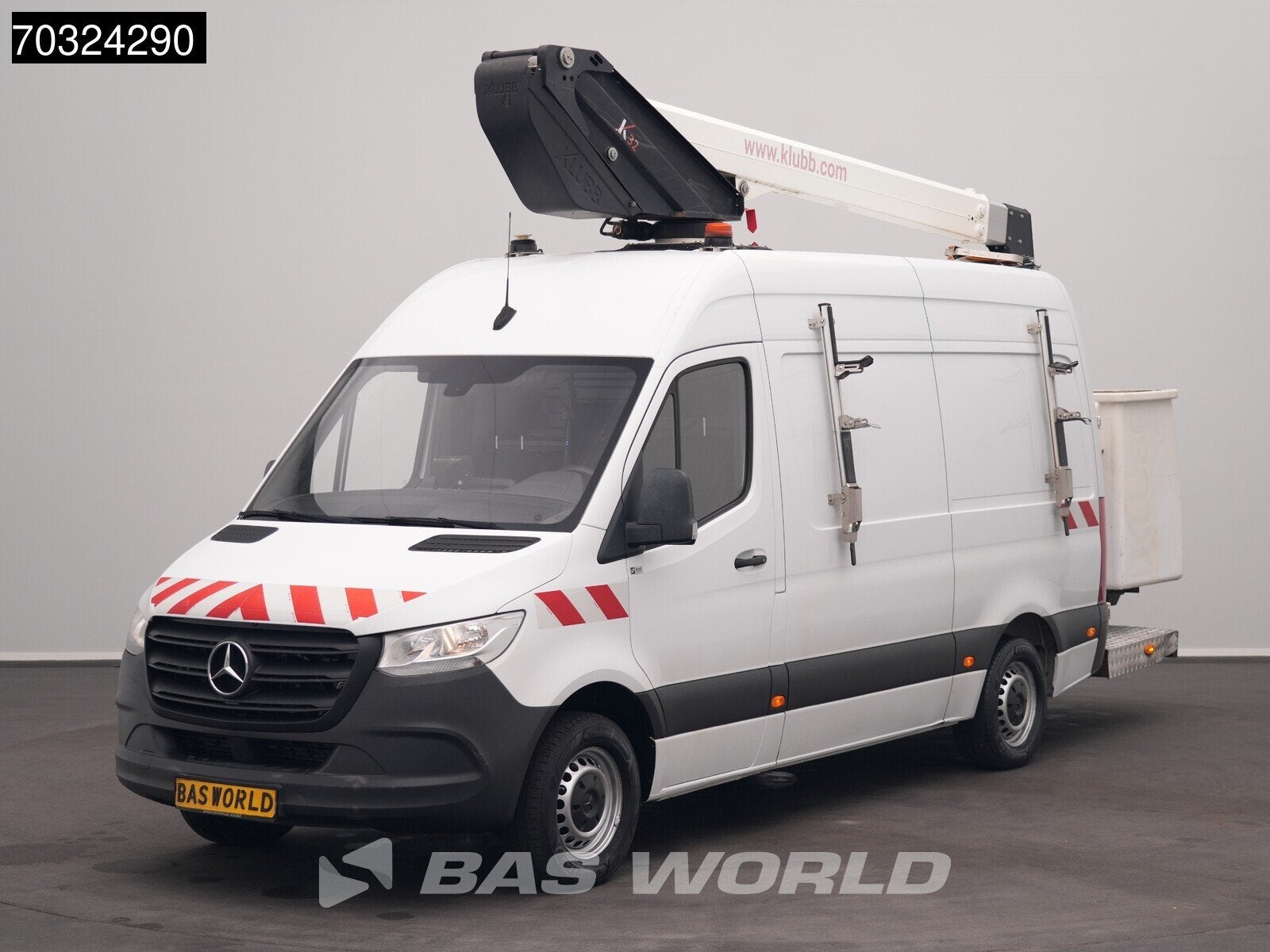 Mercedes Sprinter 314 CDI Hoogwerker 11m Werkhoogte Trekhaak, Auto's, Bestelauto's, Start-stop-systeem, Stof, Gebruikt, Euro 6