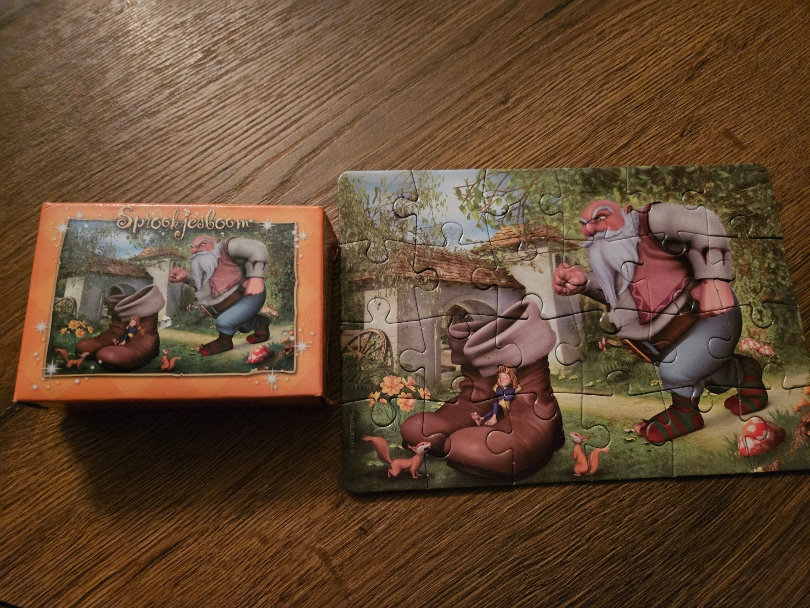 Sprookjesboom Puzzel Efteling Reus en Klein Duimpje, Verzamelen, Ophalen of Verzenden, Gebruikt, Overige typen